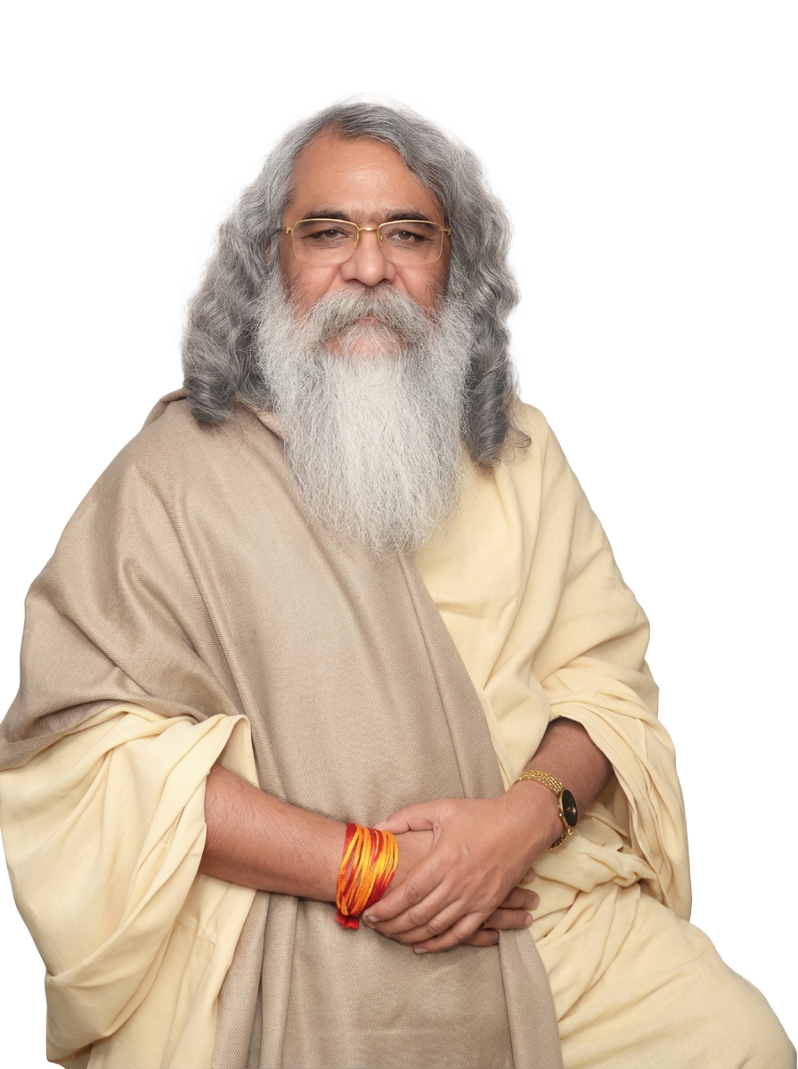 Maharishi Yogi Madhusudan at the ashram